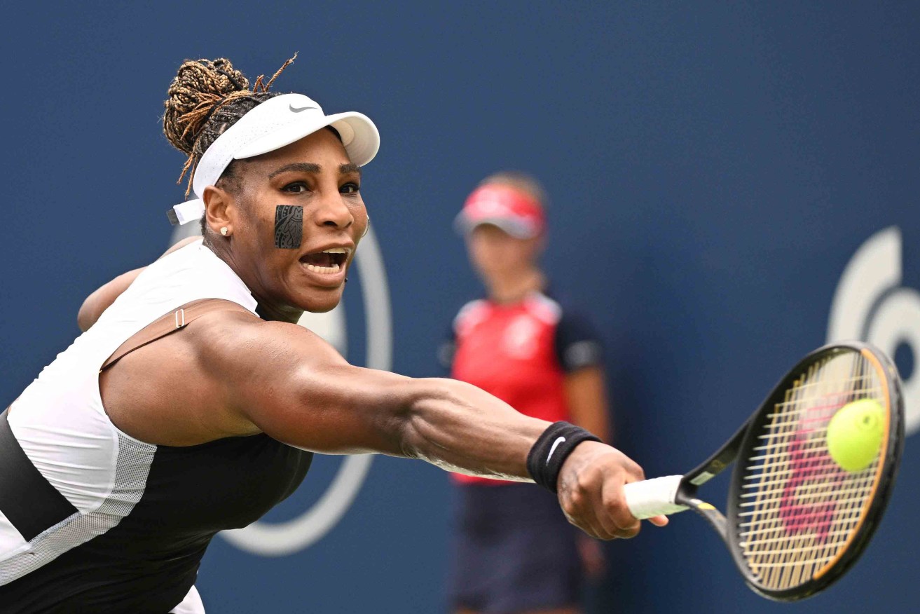 Serena Williams playing in the National Bank Open in Toronto. Photo:  Dan Hamilton-USA TODAY Sports/Sipa USA/AAP Image