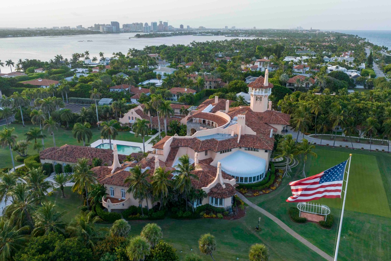 Donald Trump's Mar-a-Lago estate in Palm Beach, Florida. Photo: AP/Steve Helber