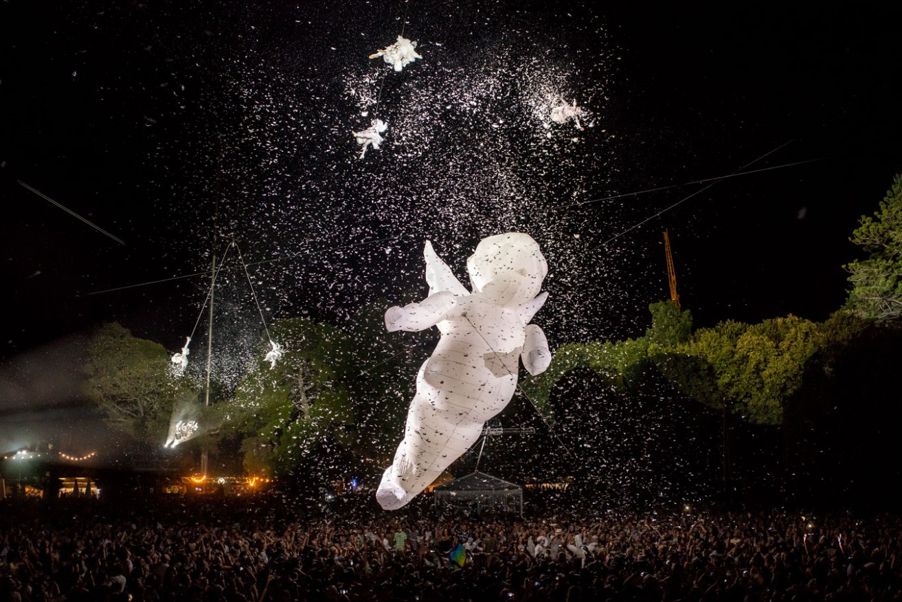 French company Gratte Ciel's 'Place des Anges' at the 2018 WOMADelaide. Photo: Grant Hancock  