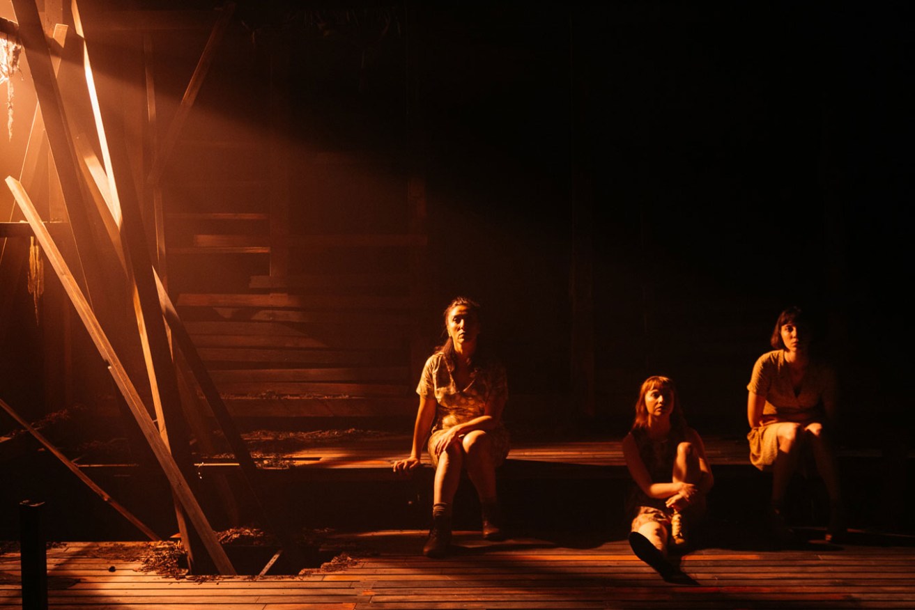 The set and lighting add to the gothic atmosphere of 'The Bleeding Tree'. Photo: Thomas McCammon