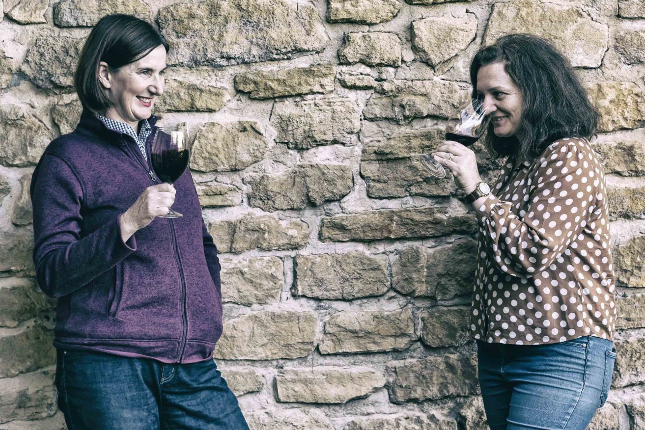 Wynns winemakers Sue Hodder and Sarah Pidgeon. Supplied image
