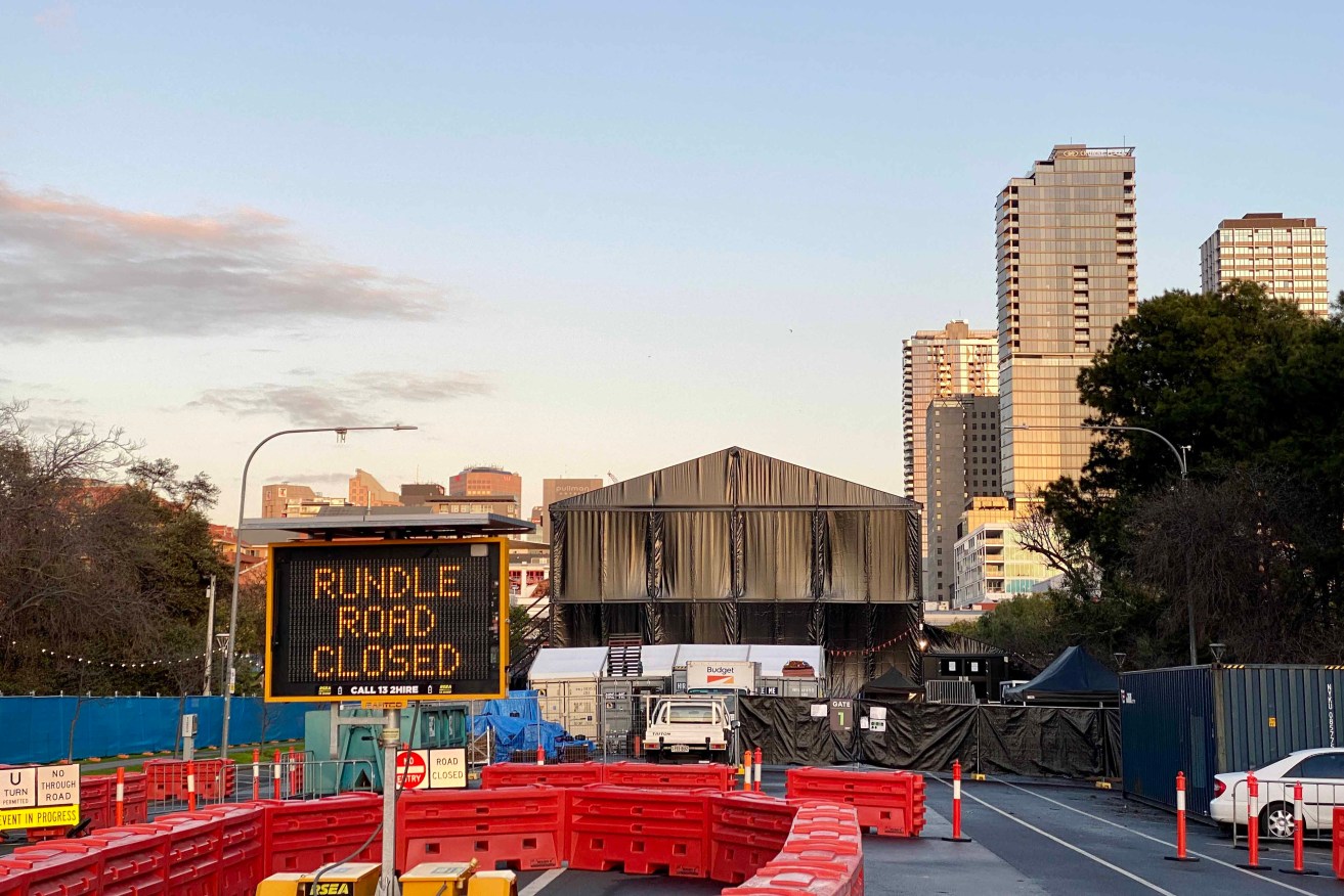 Adelaide City Council backed closing Rundle Road for four months for Illuminate, but not a four-day Bartels Road closure for the Harvest Rock festival. Photo: Tony Lewis/InDaily