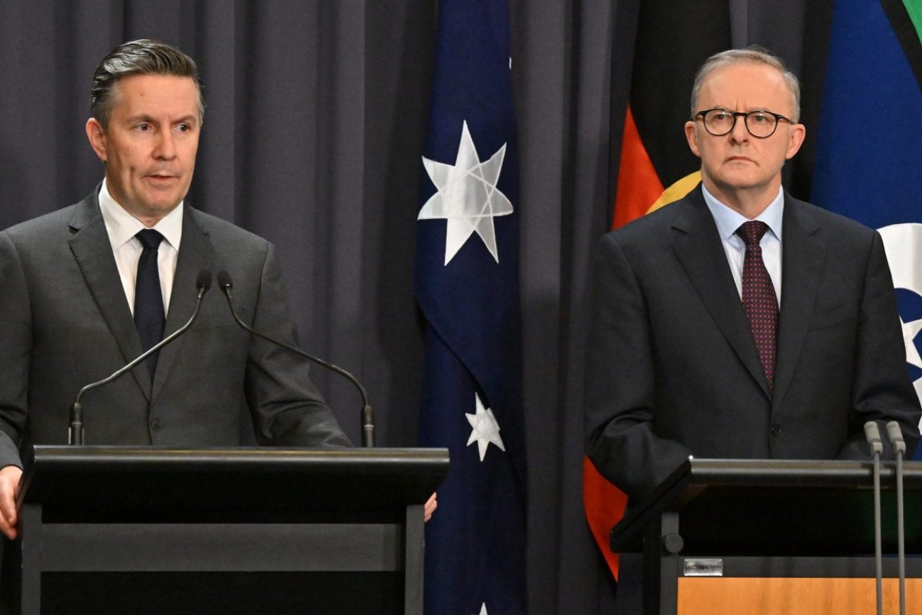 Health Minister Mark Butler and Prime Minister Anthony Albanese. File image: AAP /Mick Tsikas