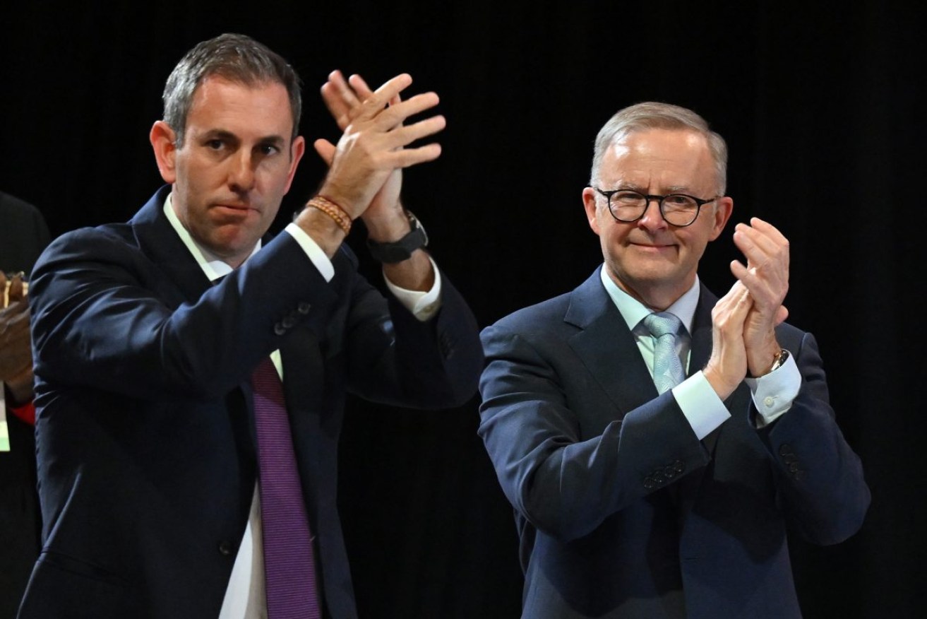 Treasurer Jim Chalmers and Prime Minister Anthony Albanese. Photo: AAP/Mick Tsikas