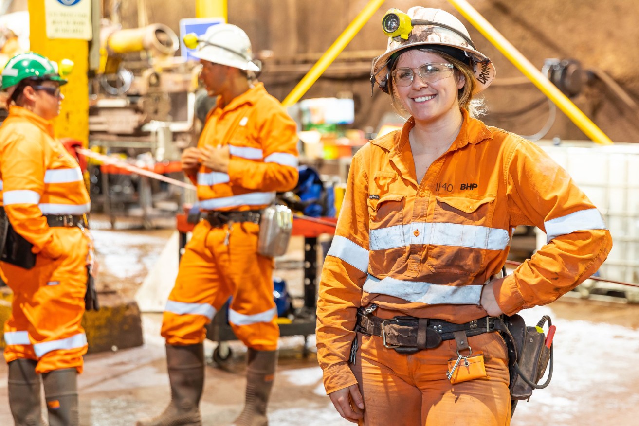 BHP is increasing its SA workforce including Erin at Olympic Dam. Photo supplied.