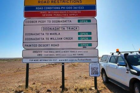 QR codes for outback SA road signs