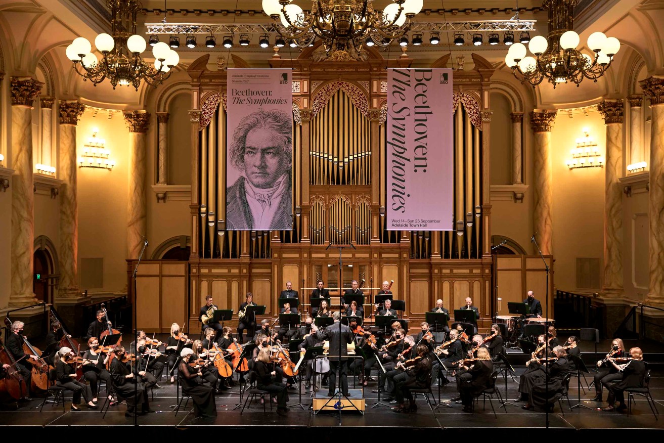 The ASO at its opening concert in the Beethoven symphonies cycle. Supplied image