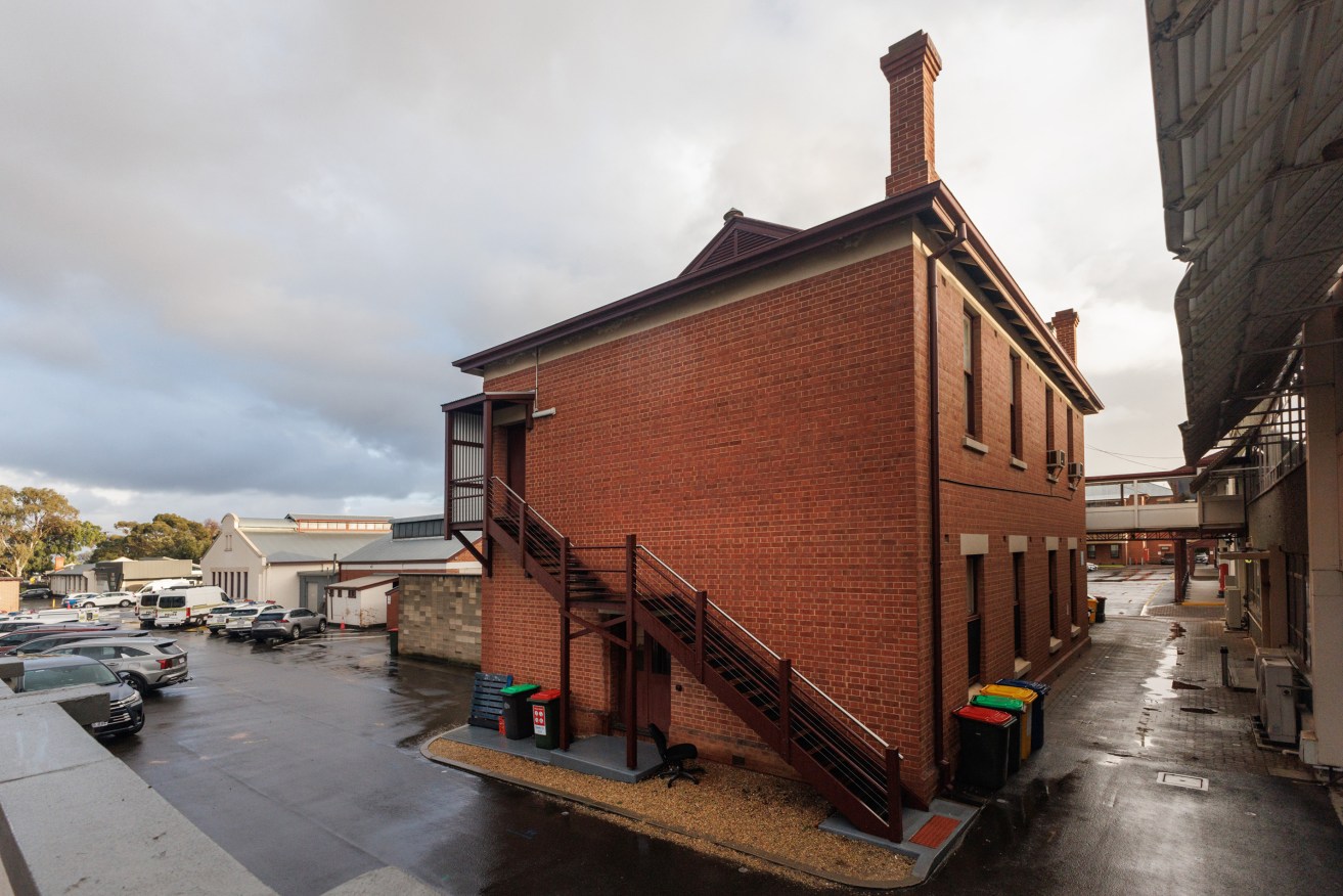 One of the 10 state heritage buildings to be demolished at Thebarton barracks. Photo: Tony Lewis/InDaily
