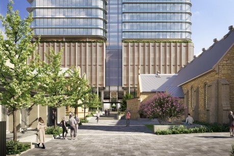 New $450m office building set to tower over heritage church