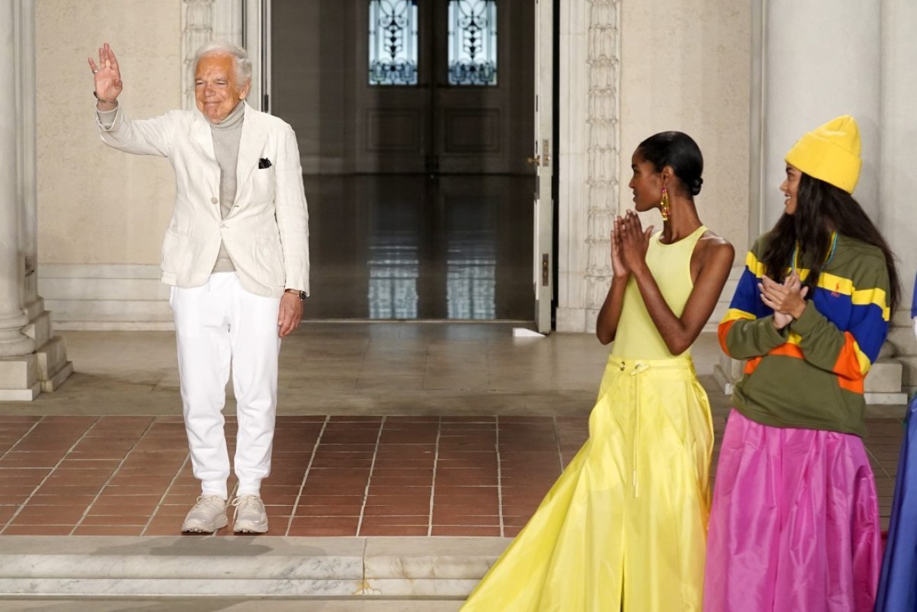 Designer Ralph Lauren at his Spring 2023 Fashion Experience in California on October 13. Photo: AP/Chris Pizzello