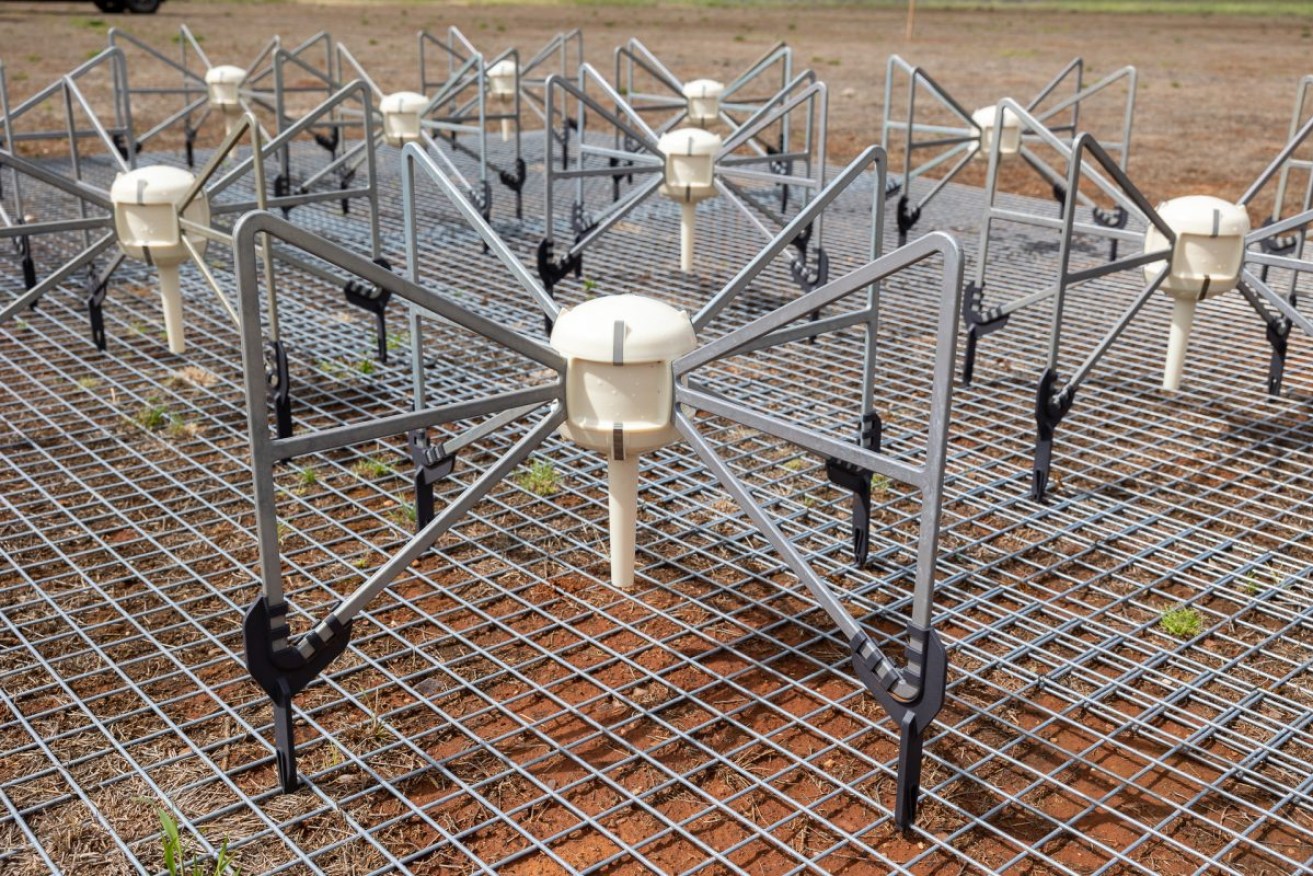Antennas capable of detecting satellites in space are being installed in South Australia's Mid-North under a new partnership between Nova Systems and Curtain University. Photo: supplied