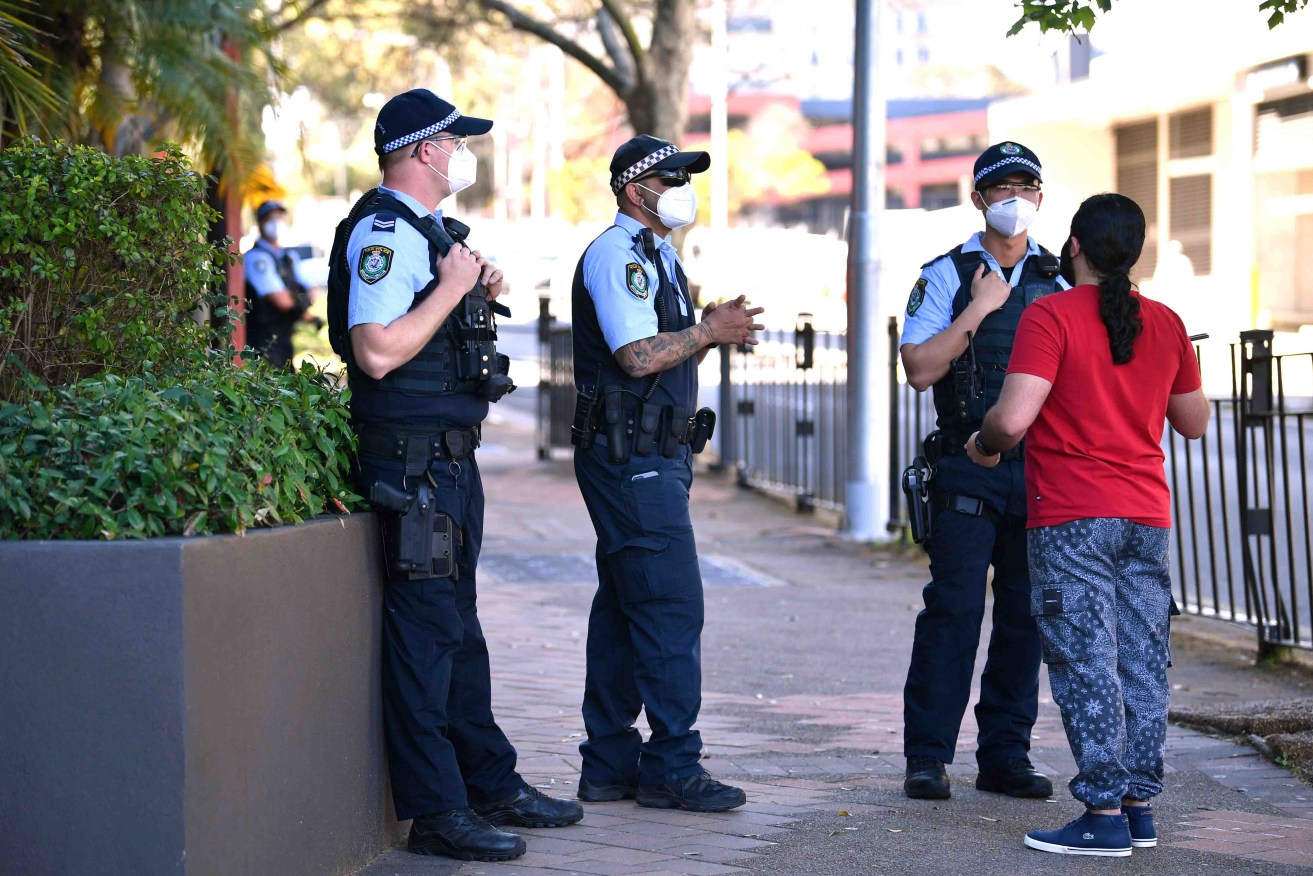NSW Police officers in September 2021. Photo: AAP/Joel Carrett