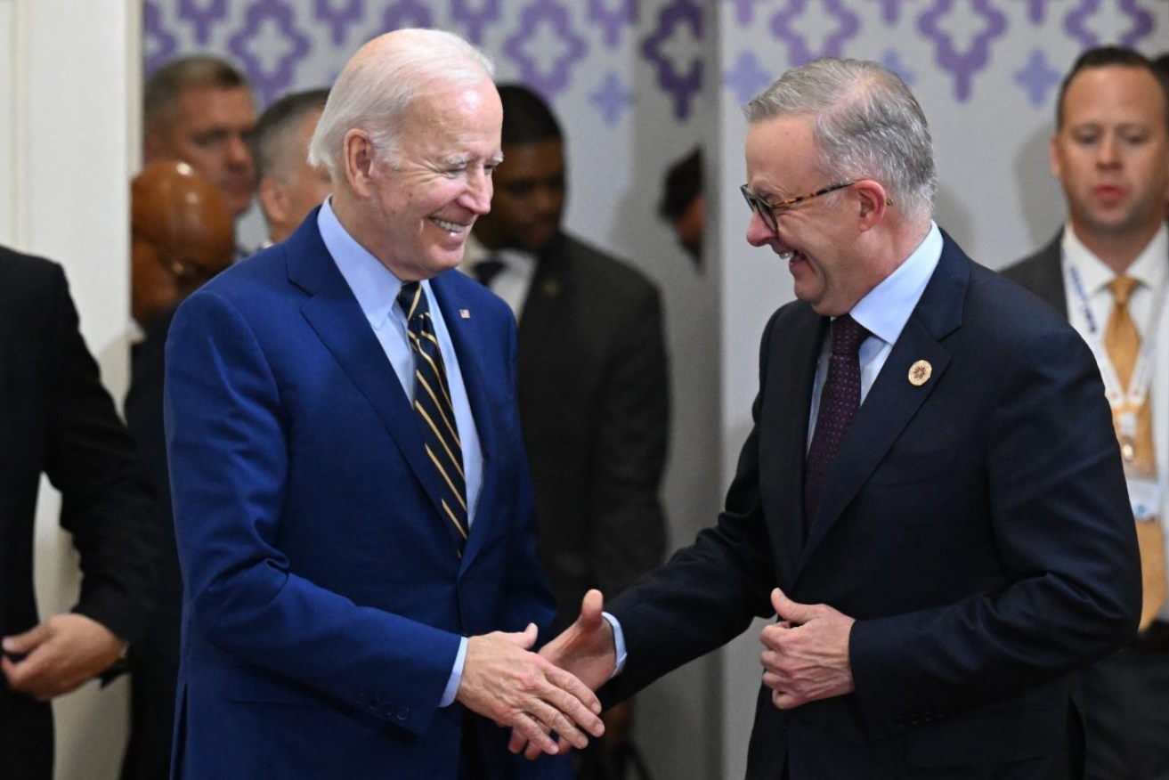 US President Joe Biden and Prime Minister Anthony Albanese. Photo: AAP/Mick Tsikas.