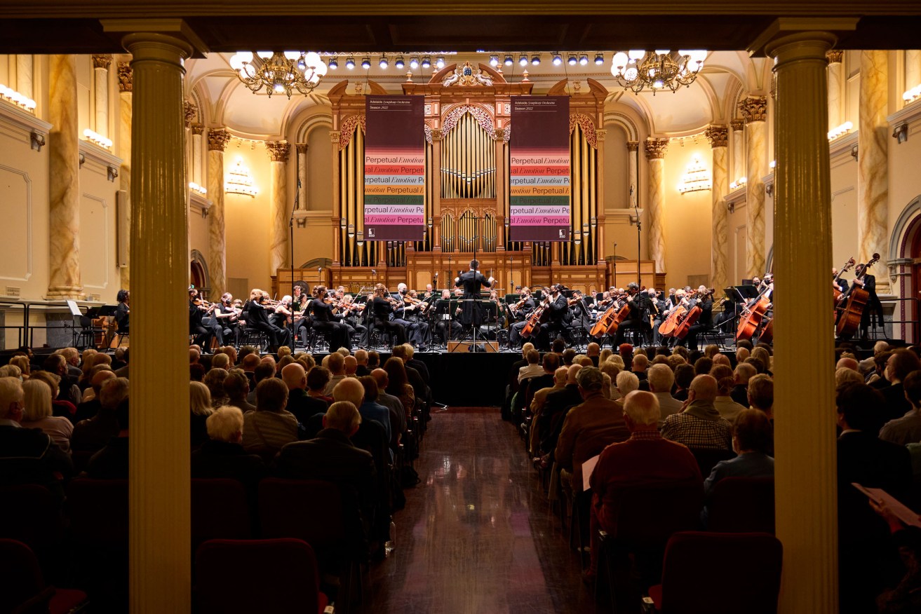 The Adelaide Symphony Orchestra at the Town Hall. File image