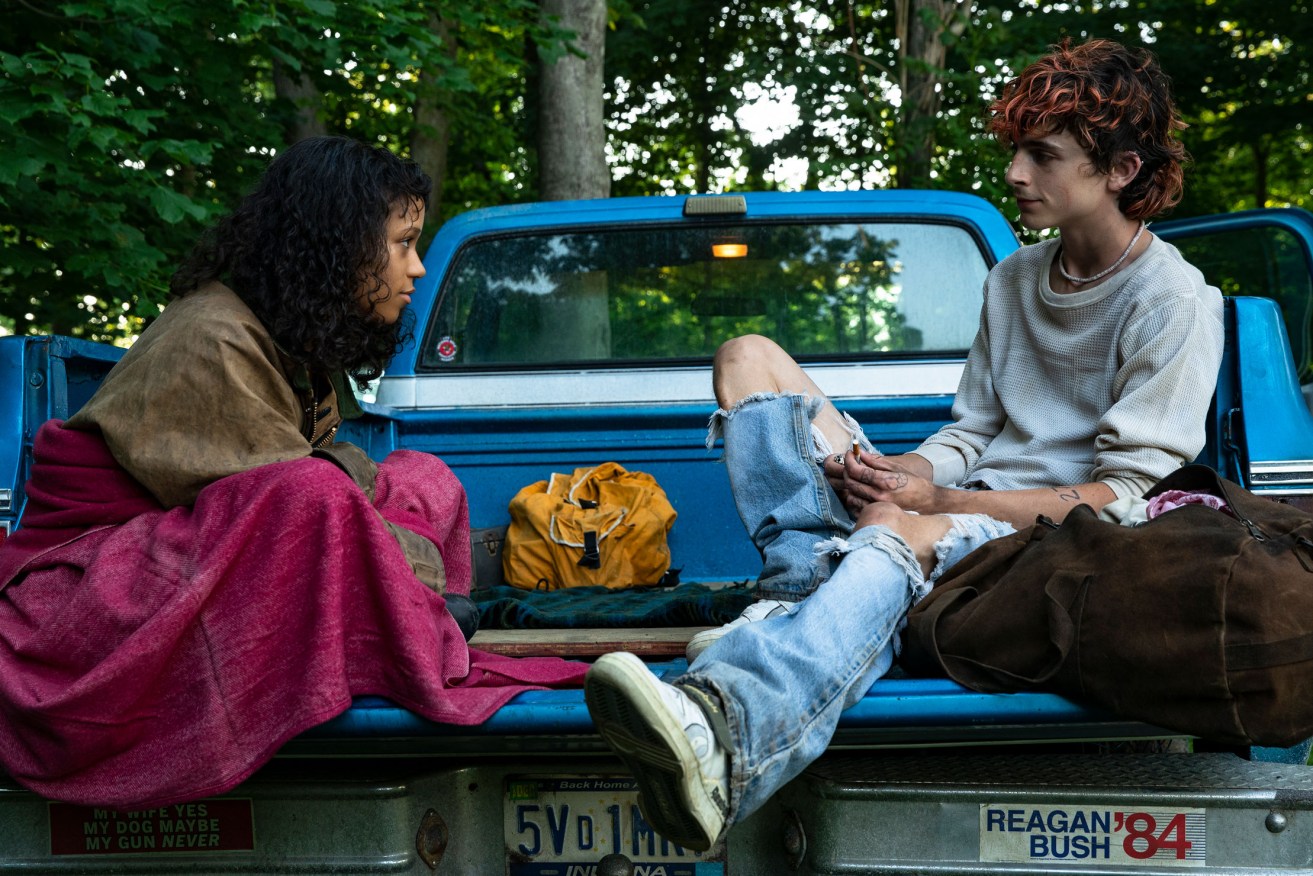 Taylor Russell and Timothée Chalamet in 'Bones and All'.