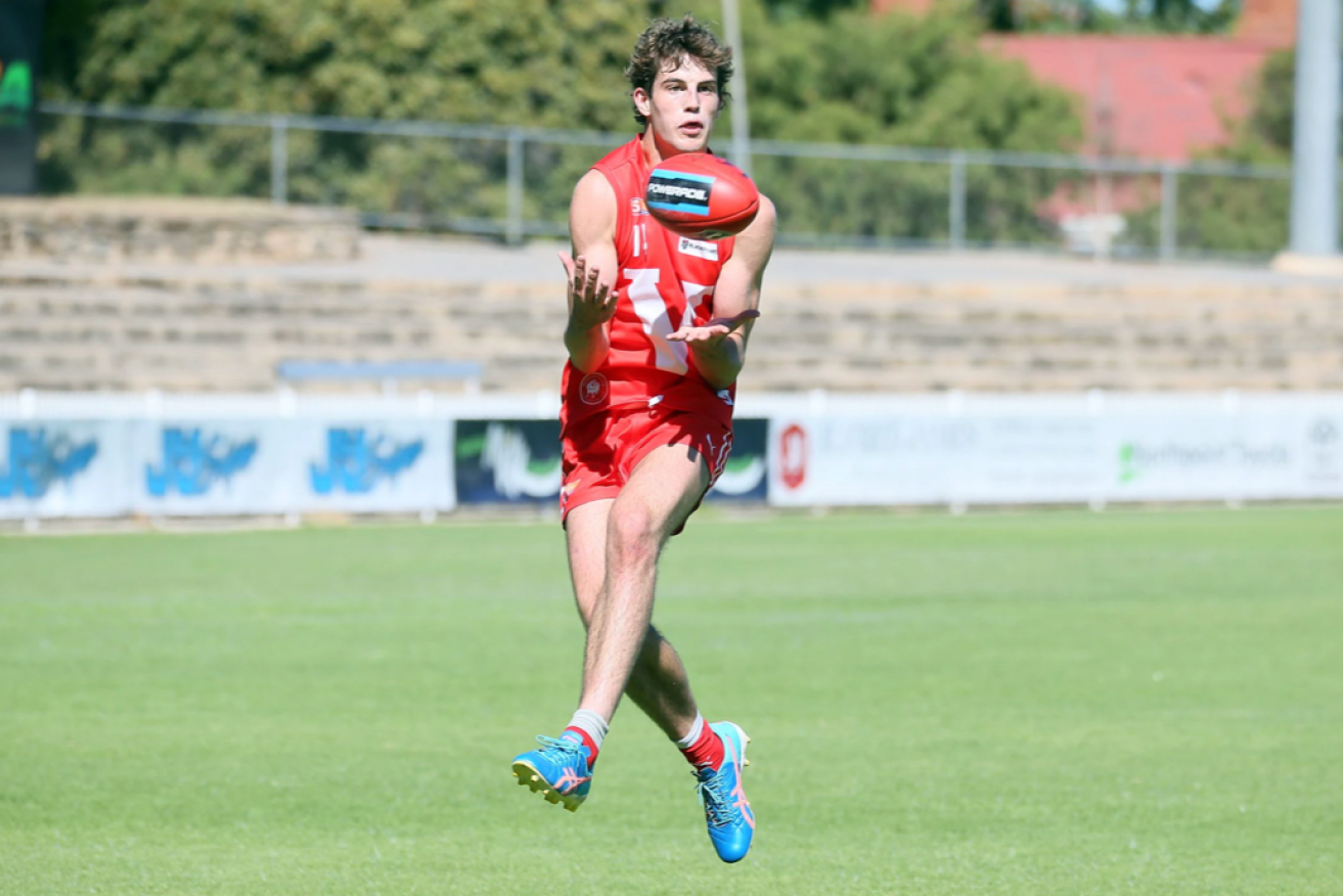 North Adelaide's Billy Dowling was selected by Adelaide with pick 43 after a pick swap with Gold Coast. Photo: SANFL.