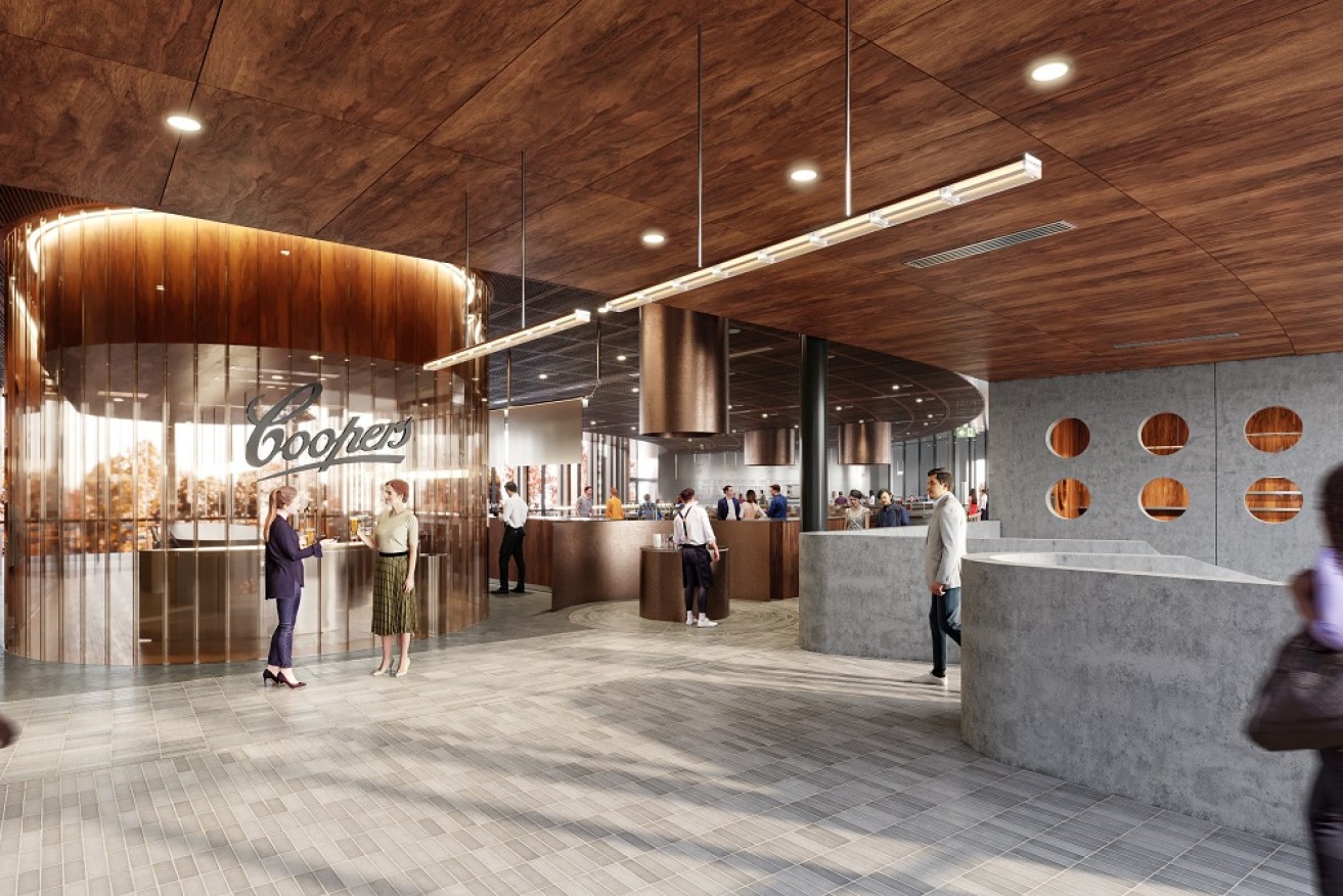 An artist impression of Coopers Brewery's planned $50m visitor centre. Image: Studio Nine Architects/supplied
