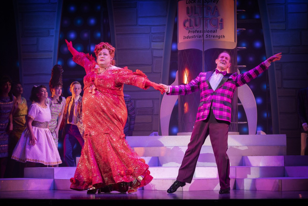 Shane Jacobson and Todd McKenney in 'Hairspray the Musical'. Photo: Jeff Busby﻿