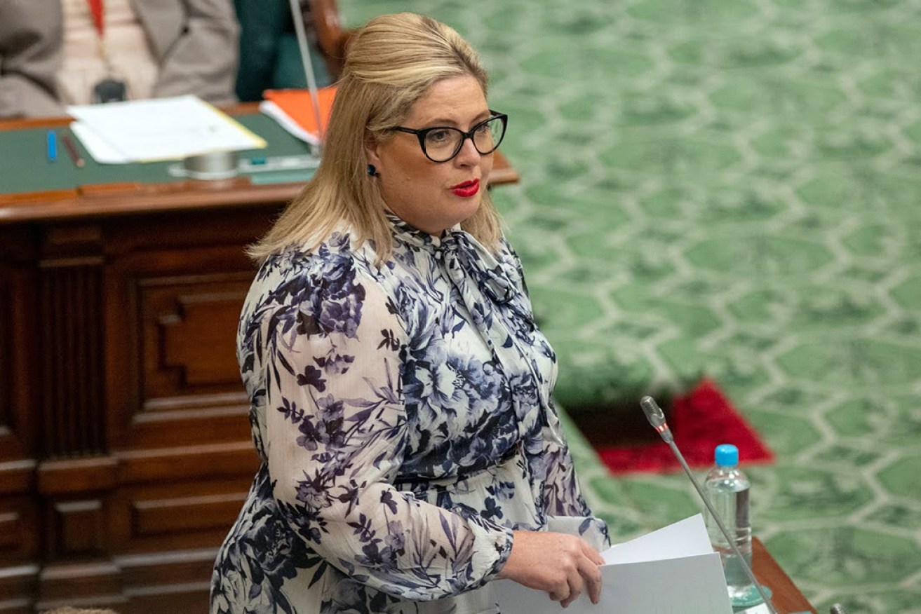 Child Protection Minister Katrine Hildyard said the app was one aspect of the Malinauskas Government's commitment to tackling domestic and family violence. Photo: Tony Lewis/InDaily 