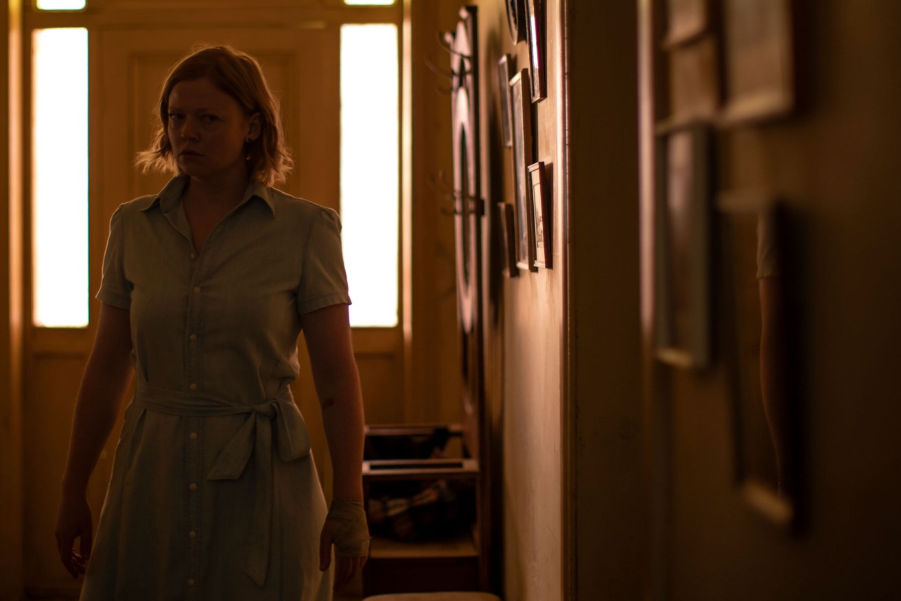 Sarah Snook stars in the new South Australian thriller 'Run Rabbit Run'. Photo: Carver Films