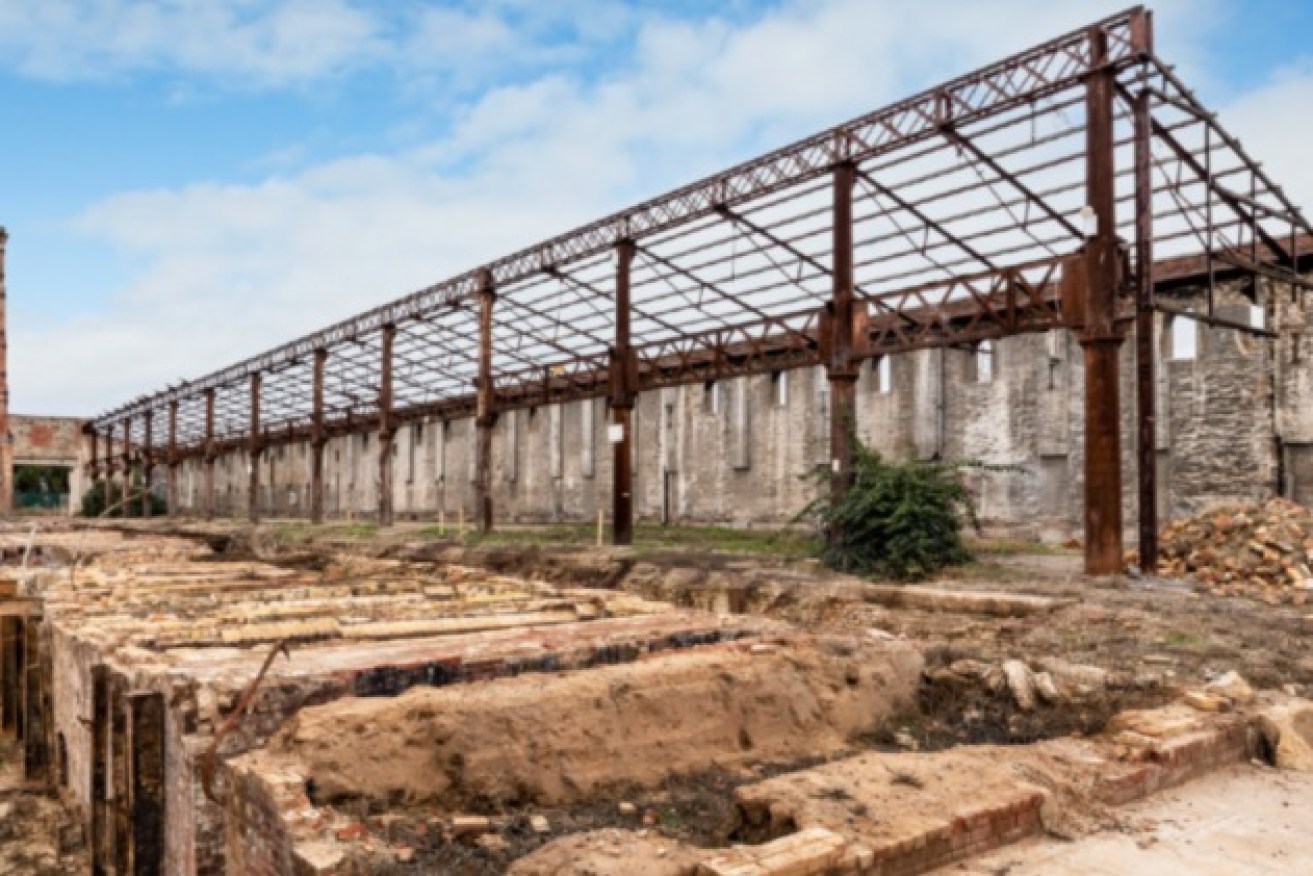 The former gasworks site in Bowden. Photo: Renewal SA 