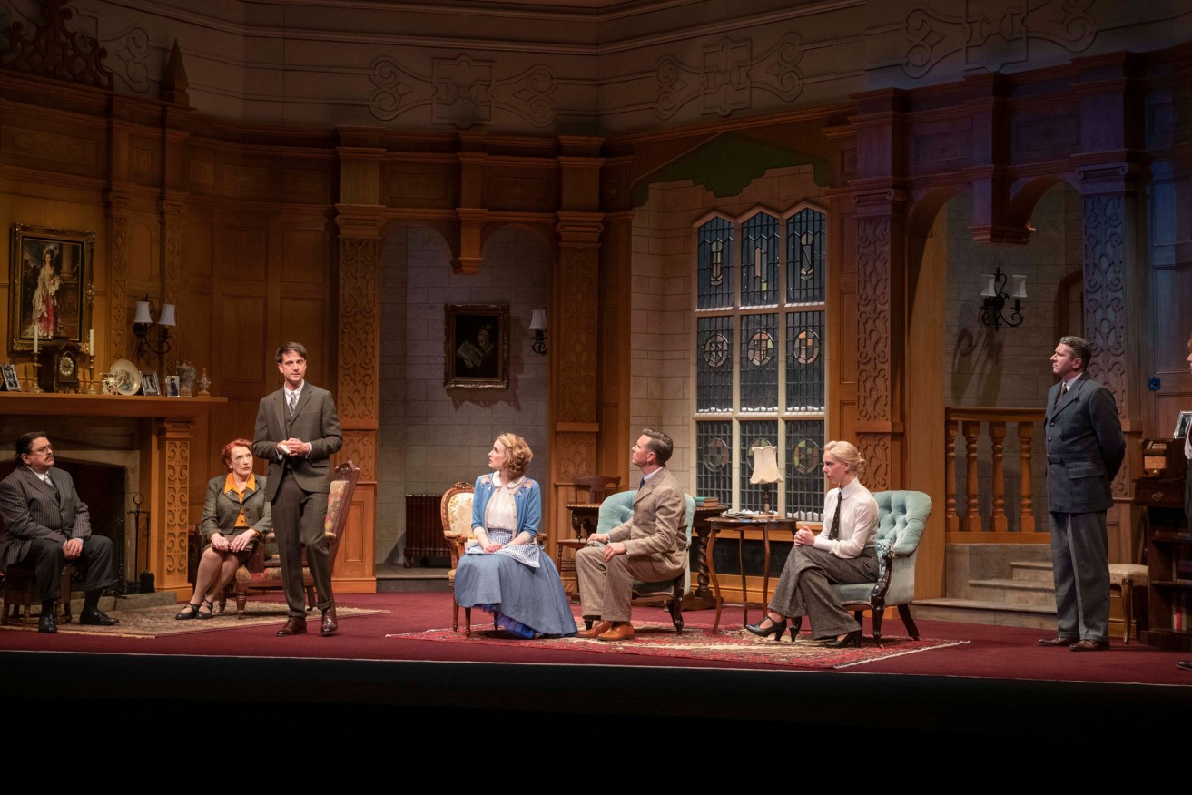 The full cast of the new Australian production of 'The Mousetrap' – a play with a twist that must not be revealed. Photo: Brian Geach