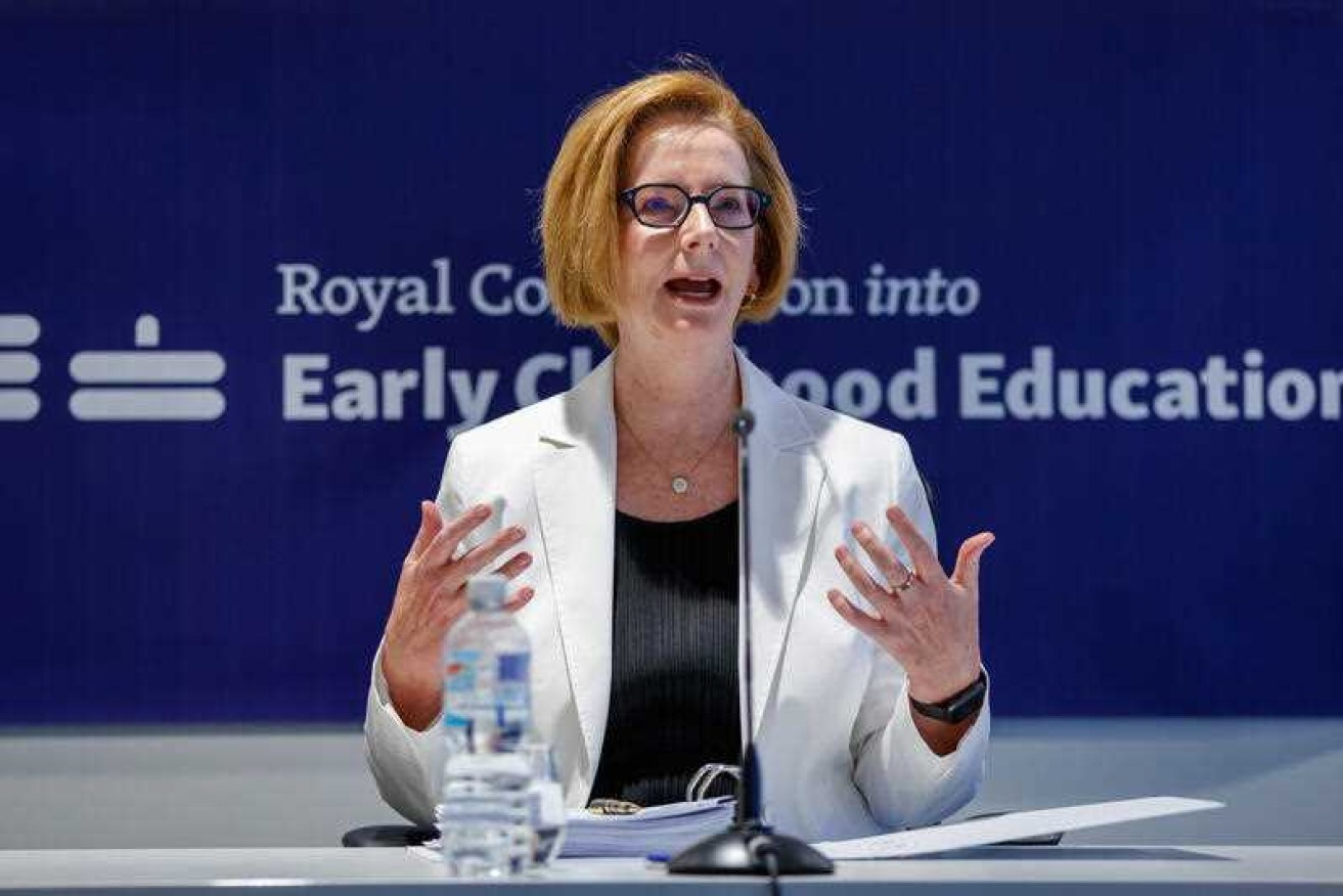 Royal Commissioner Julia Gillard on the opening day of the SA Royal Commission into Early Childhood Education and Care. Photo: Matt Turner/AAP