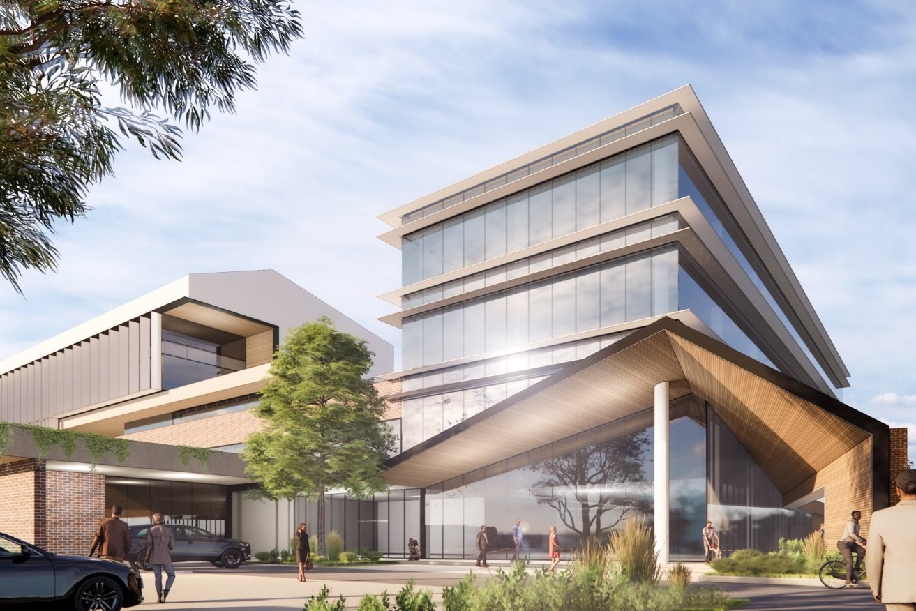 A render of the proposed new Mt Barker Hospital. Image: SA Government 