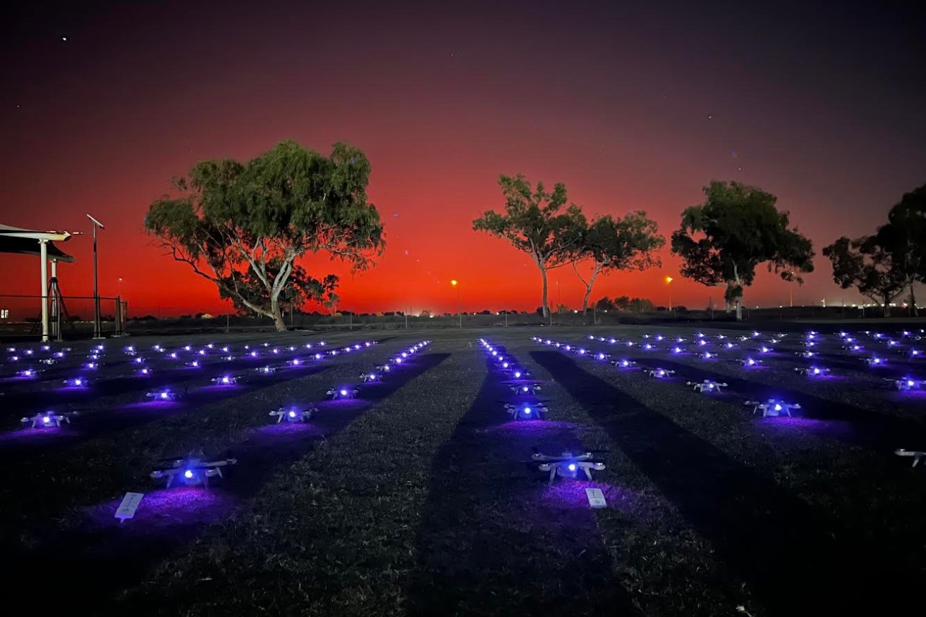 500 drones will take to the skies above the park lands during this year's Fringe. Supplied image