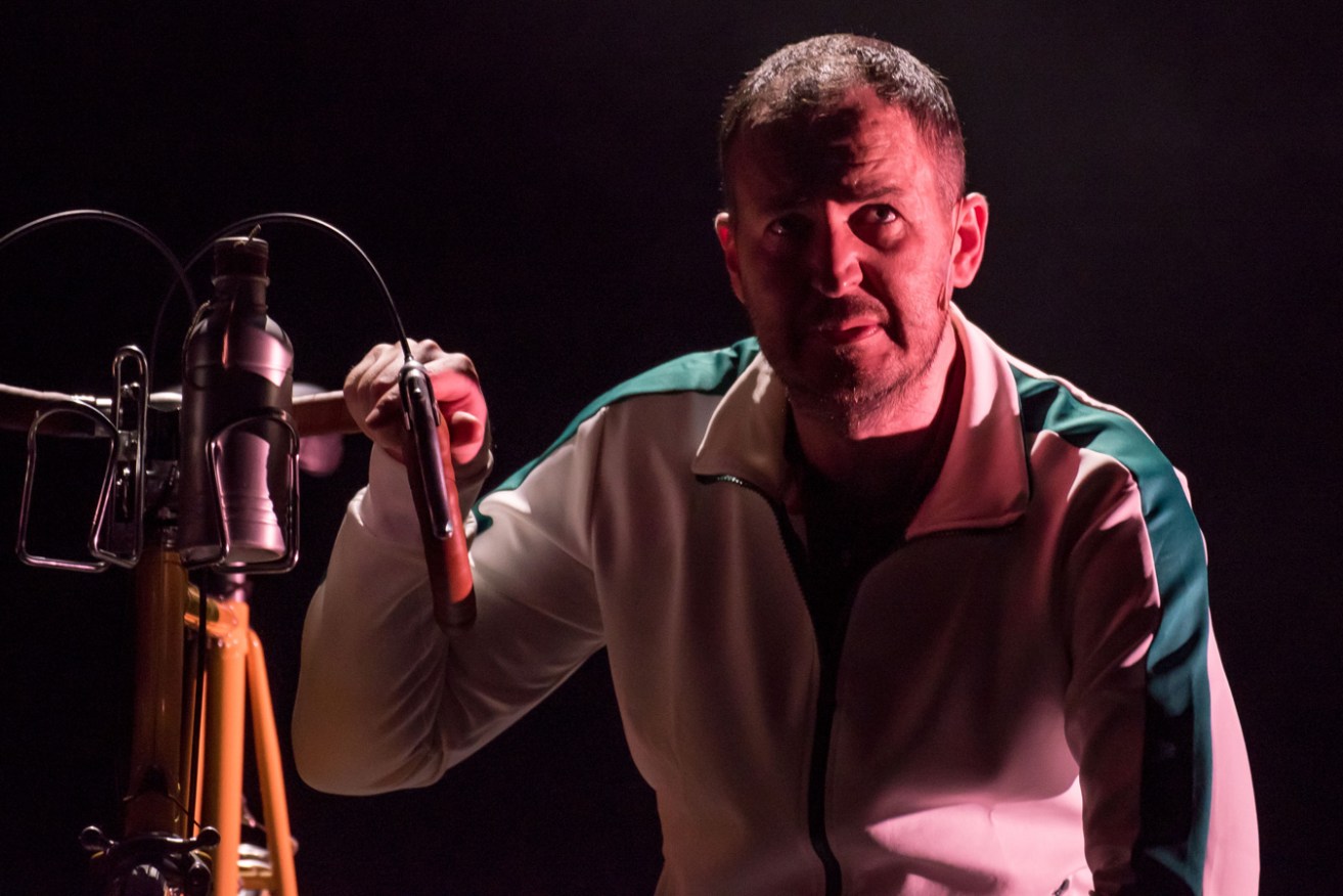 Hew Parham’s remarkable skills in comedy and physical theatre are on full display in 'Symphonie de la Bicyclette'.  