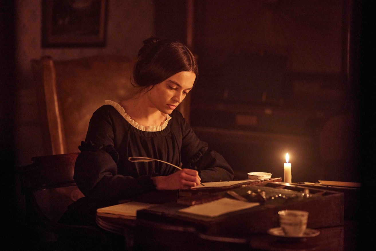 Emma Mackey as Emily Bronte in Emily. Image supplied by Madman Entertainment