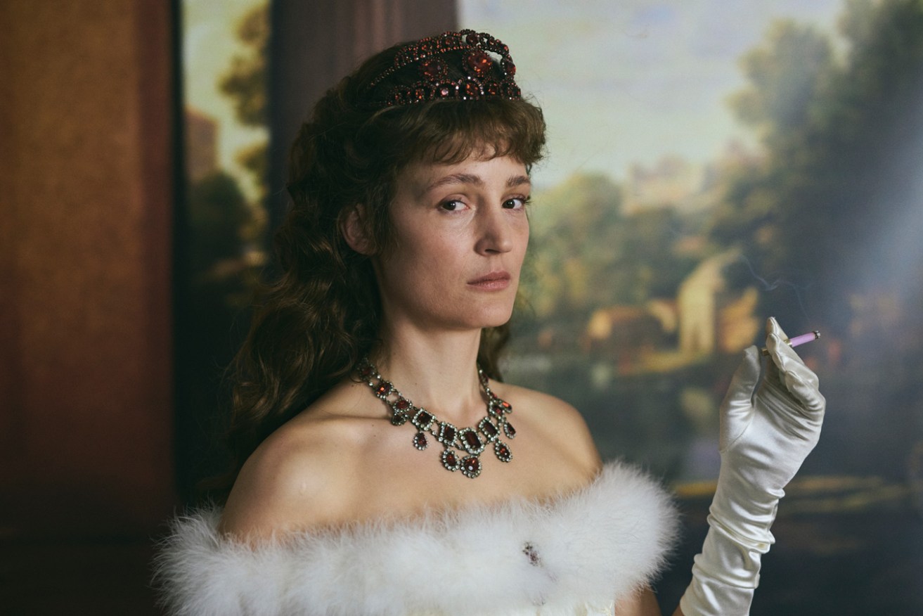 Vicky Krieps brings hurt intelligence to her portrayal of  Empress Elisabeth of Austria in 'Corsage'. Photo: Felix Vratny