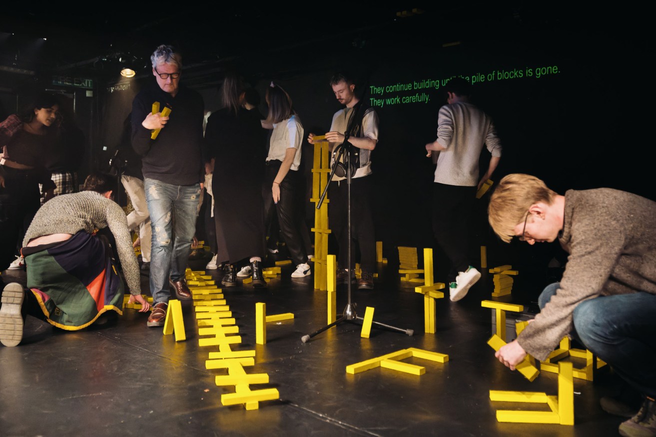 Work.txt is a show in which the audience members become the participants. Photo: Alex Brenner
