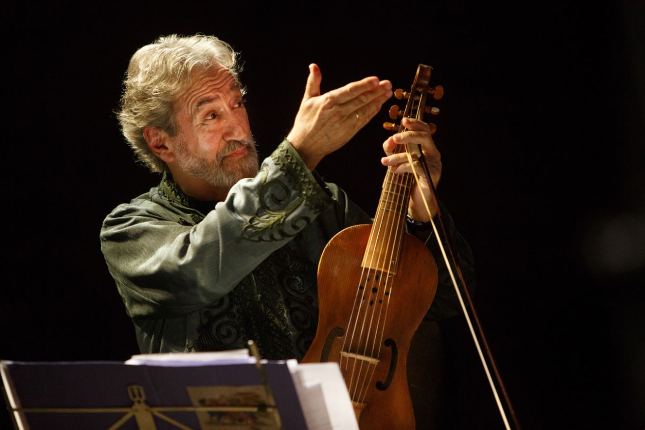 Celebrated Spanish viola da gambist Jordi Savall performed at UKARIA Cultural Centre with his group, Hespèrion XXI. Photo: Hervé Pouyfourcat