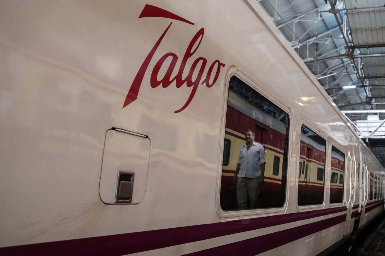 Spanish company Talgo wants to bring its trains to South Australia. Photo: EPA/Divyakant Solanki