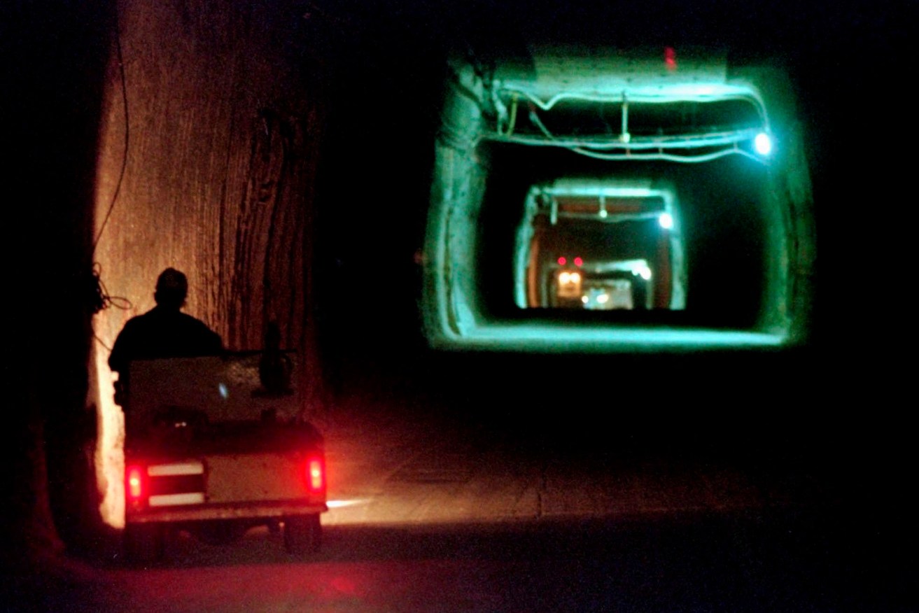 A nuclear waste isolation pilot plant deep underground in New Mexico, US. Photo: AP/Eric Draper