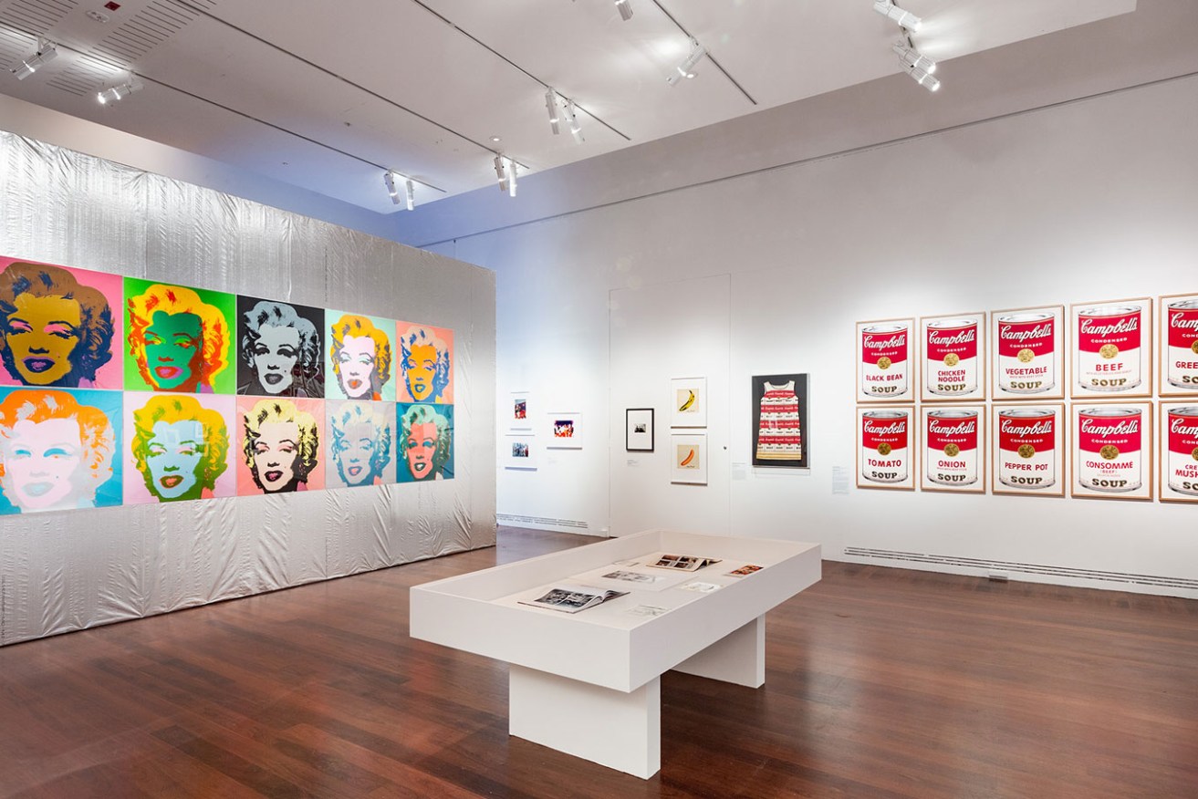 An installation view of 'Andy Warhol and Photography: A Social
Media' at the Art Gallery of South Australia. Photo: Saul
Steed