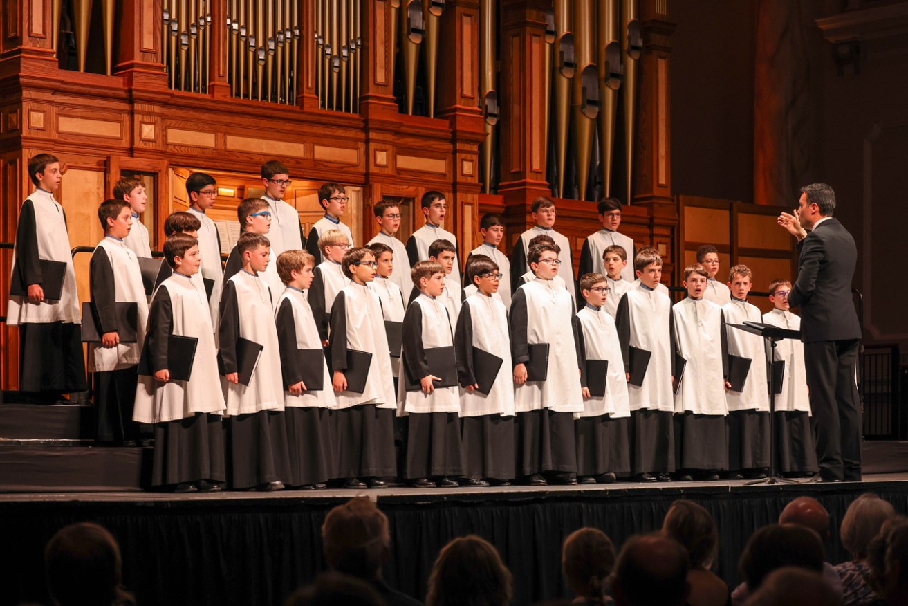 Escolania de Montserrat perform at Adelaide Town Hall. Photo: Russell Millard
