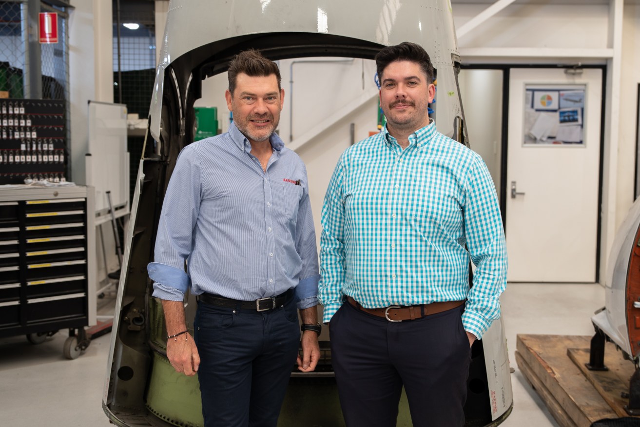 Aerobond Managing Director Justin Struik and Secure State COO Luke Smith. Photo: supplied.