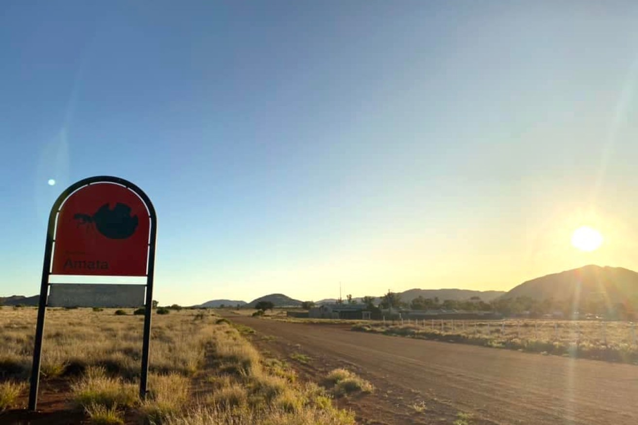 The road to Amata in the APY Lands. Photo: Jayne Hedger