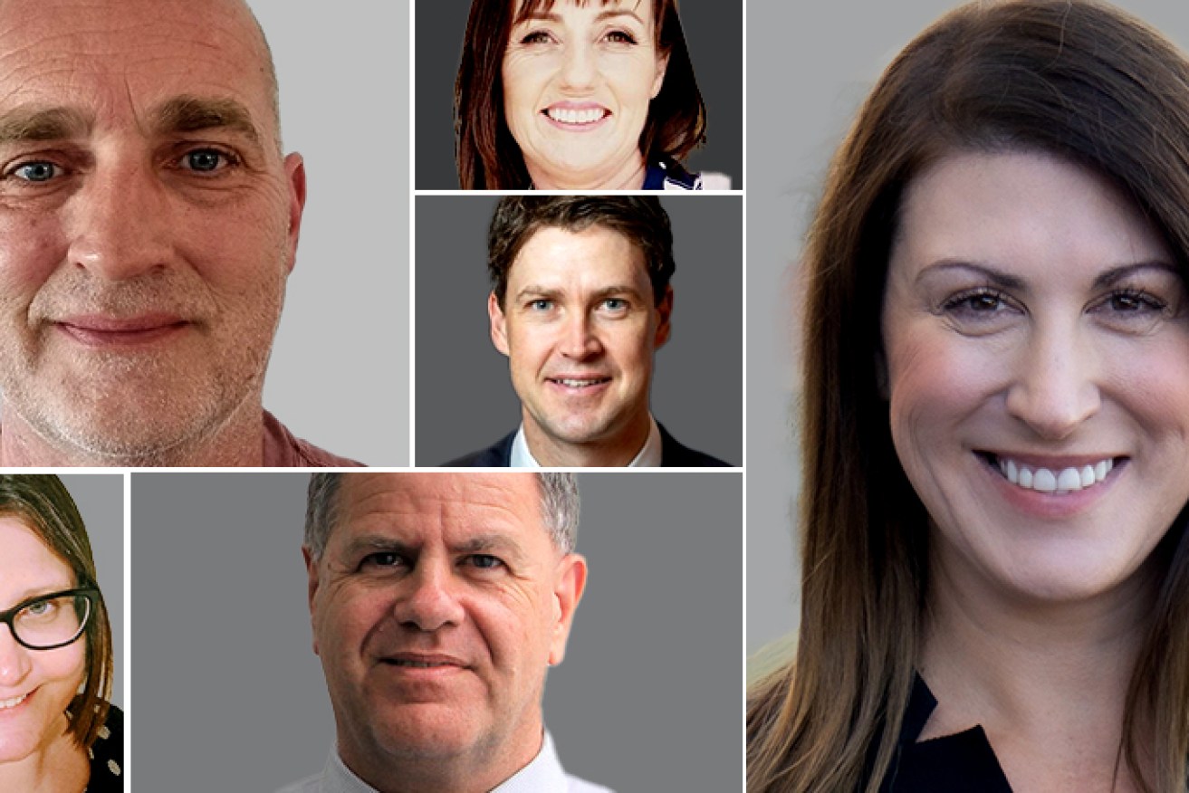 Robert Smeets (top left), Bronwyn Hurrell (bottom left), Leanne McGrath (top centre), Brendan Rinaldi (centre), Stephen Bourne (bottom centre) and Kellie Howard (right) have all been appointed to new positions.