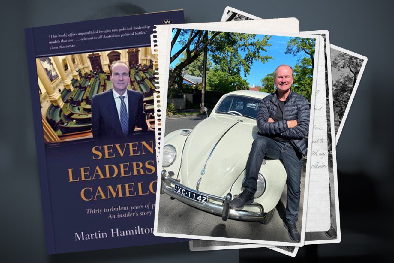 Martin Hamilton-Smith's political biography and pictured with his VW. Beetle photo: Matthew Abraham