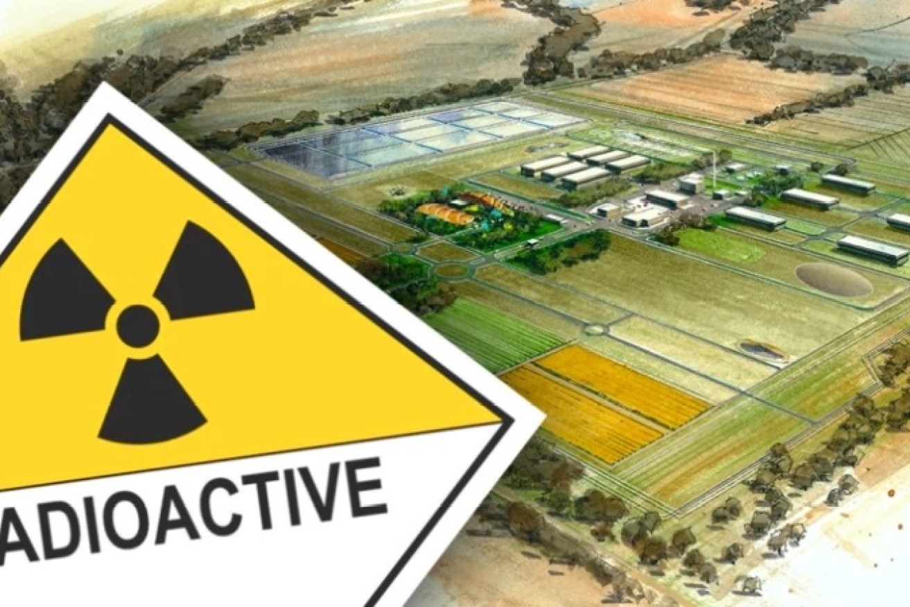 Supplied artist impression of the nuclear waste facility earmarked for Napandee near Kimba. Image: Tom Aldahn/InDaily