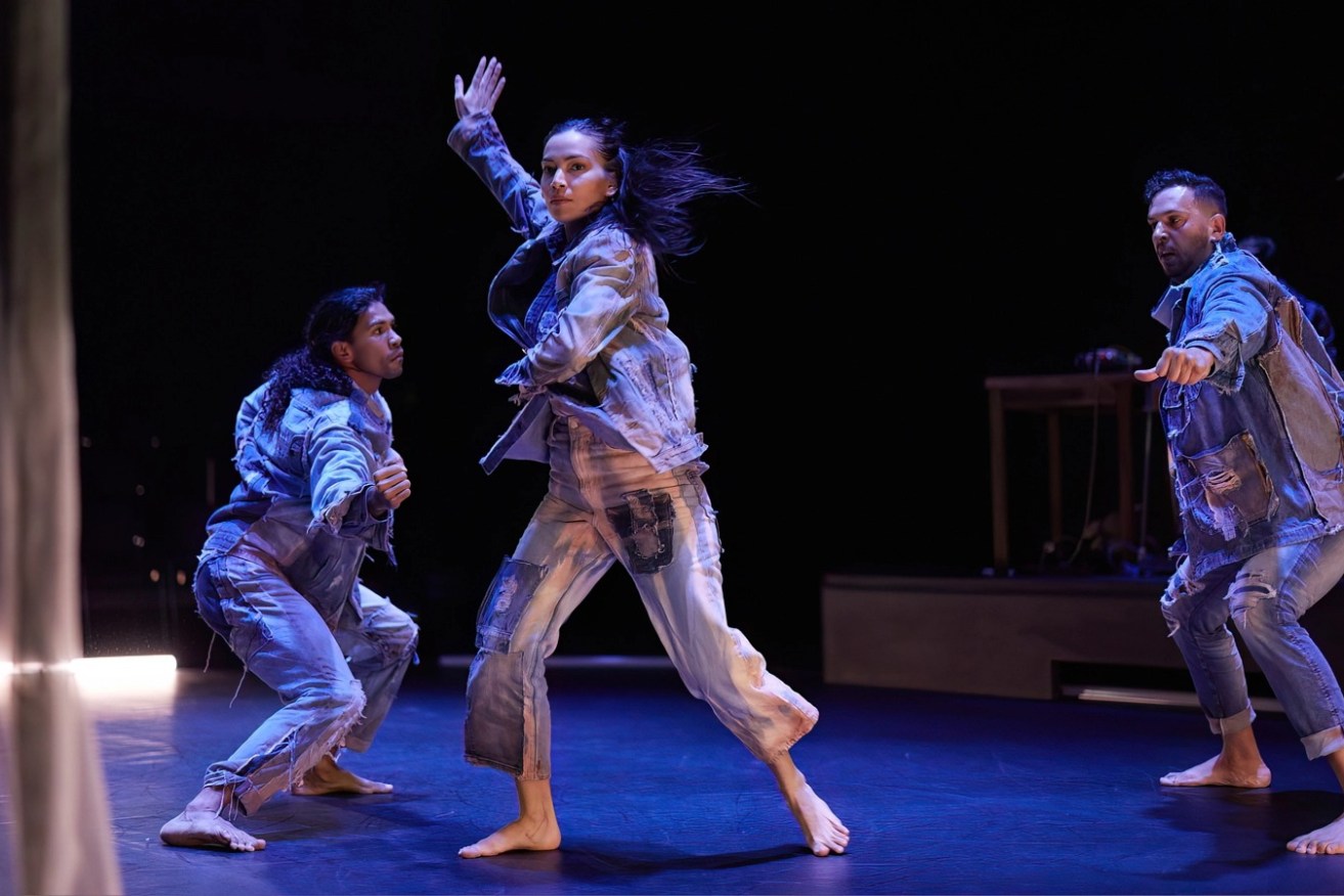 Australian Dance Theatre's 'Tracker' - the InReview First Nations Mentorship program aims to grow the practice of art critique from a First Nations perspective. Photo: Jess Wyld / supplied