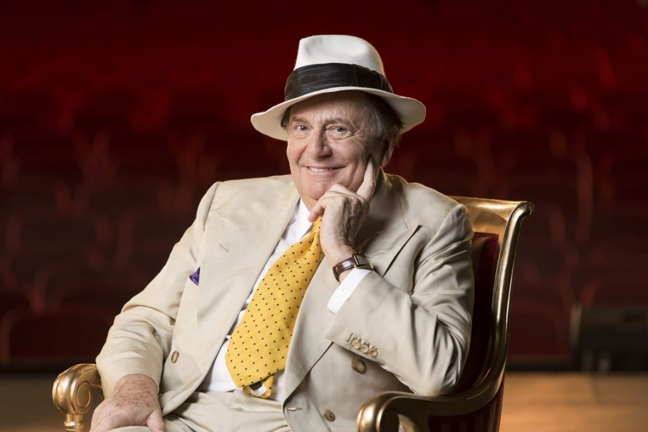 Barry Humphries as Adelaide Cabaret Festival artistic director in 2015. Photo: Claudio Raschella