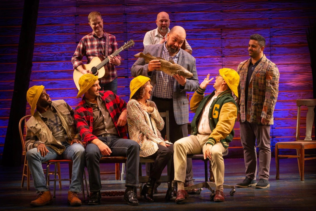 The cast of Come From Away, playing at Her Majesty's Theatre until April 29. Photo: Jeff Busby / Supplied