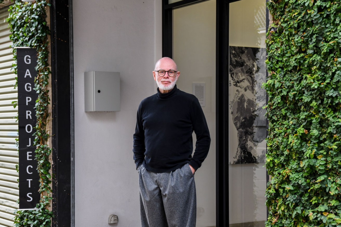 Paul Greenaway outside the GAGPROJECTS gallery in Kent Town. Photo: Jack Fenby / InReview