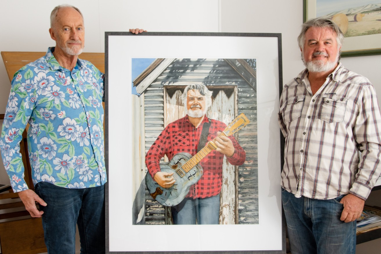 Artist David Hardy says it was Don Morrison's "strong persona" that inspired him to paint the musician for the Archibald prize. Photo Jack Fenby / InReview