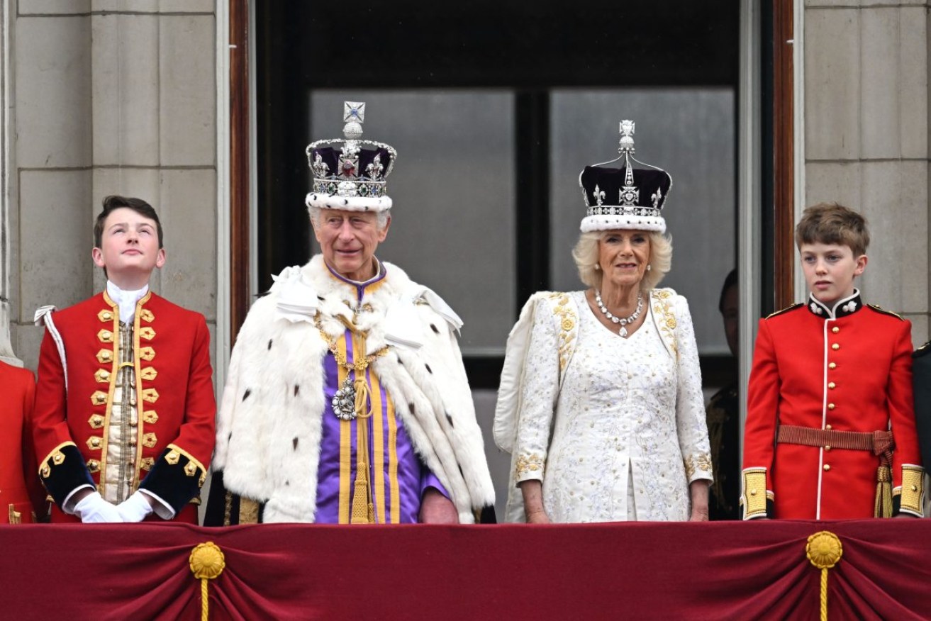 King Charles III and
Queen Camilla at Buckingham Palace. Photo: AAP/Cover Images