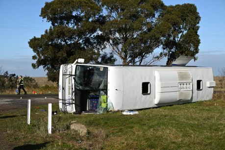 ‘Horrific’: Amputations after truck hits primary school bus
